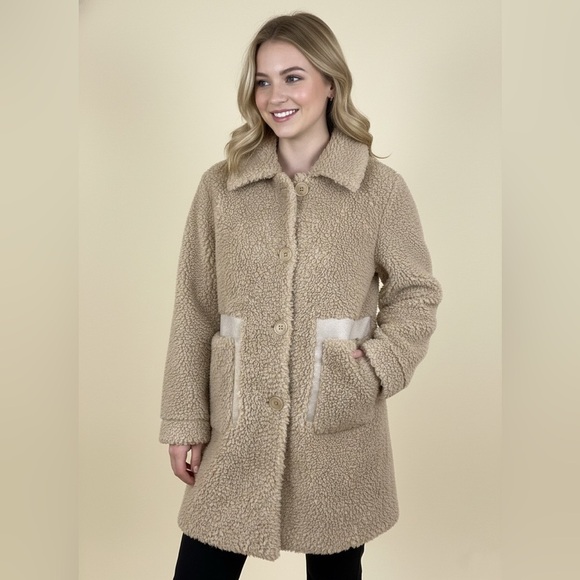 Modern Style Teddy Bear Coat - Picture 2 of 4